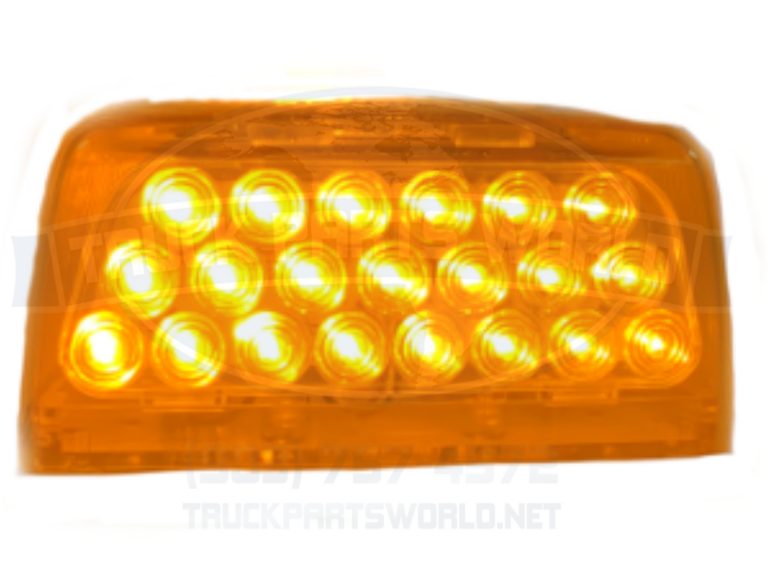 Peterbilt 379 359 Turn Signal Head Light Marker (1ea) 31 LED Amber by Automann Truck Parts World