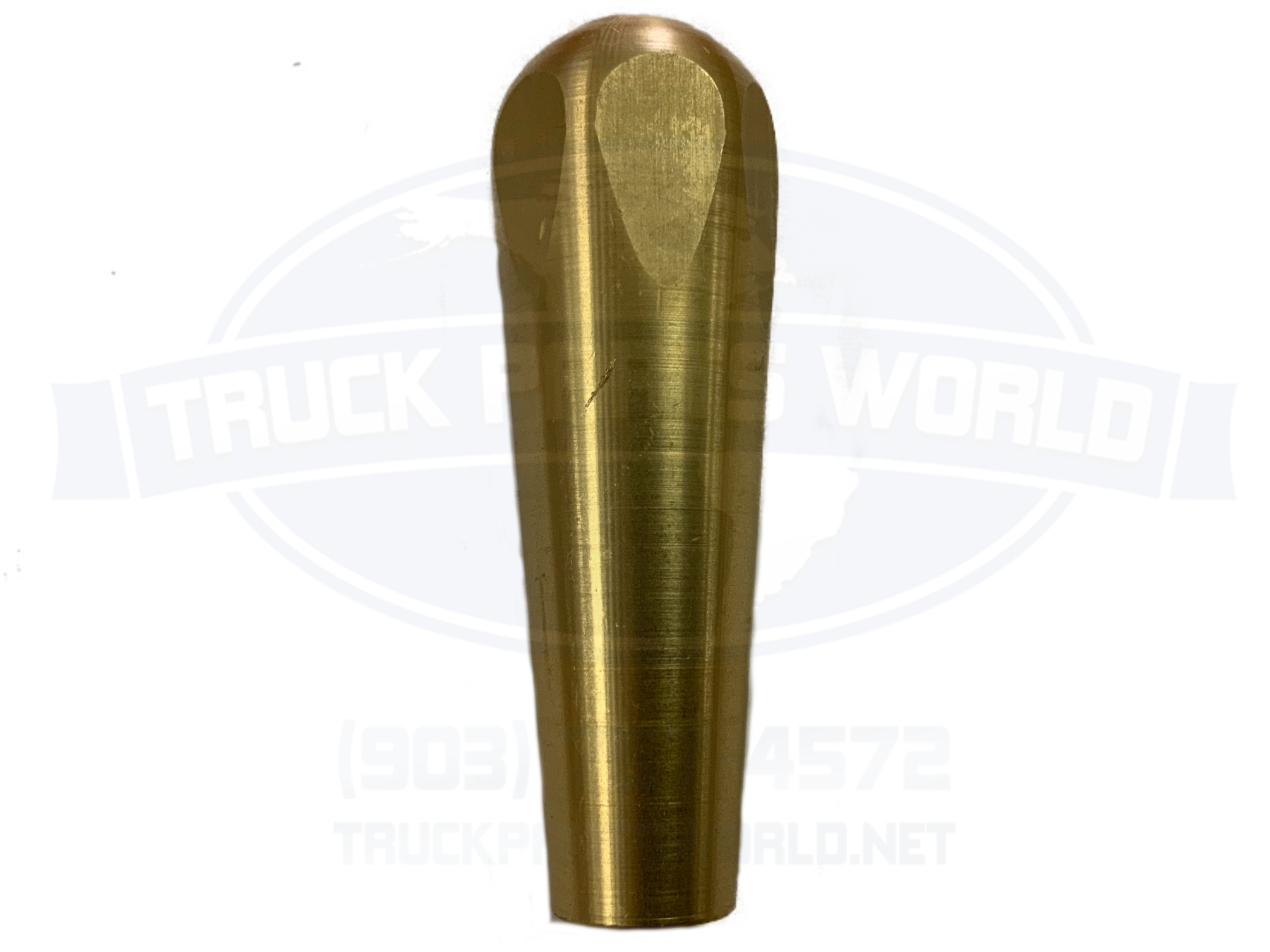 Vintage Gold Truck Short Straight Gear Shift Knob Handle Semi Rat Rod