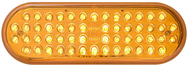 6″ OVAL 48 LED LIGHT AMBER | Truck Parts World