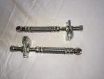 2 STEEL DUAL WHEEL VALVE STEM EXTENSION 9IN STAINLESS STEEL HOSES