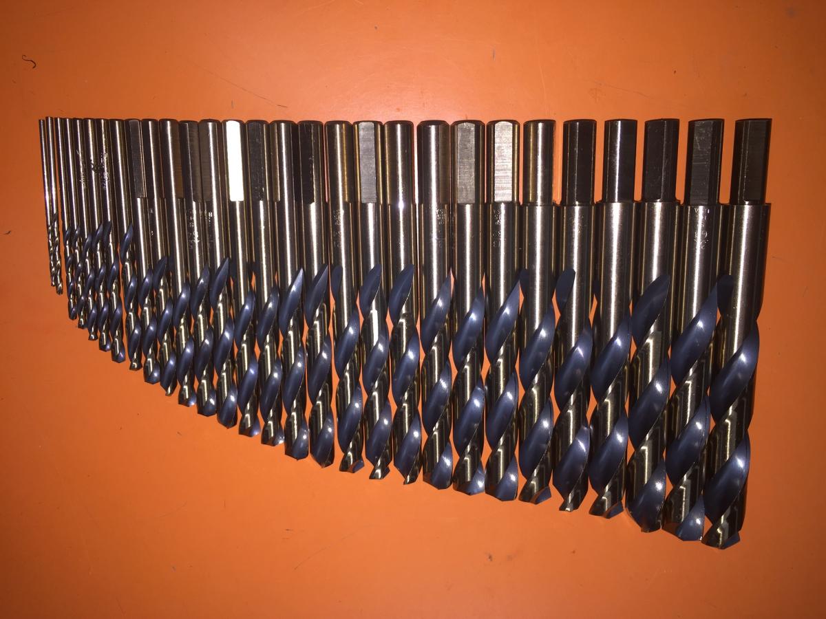 VIKING 29 PIECE DRILL SET MECHANICS LENGTH 3/8 SHANK 1/16 - 1/2 BY 64THS WITH ULTRA DEX