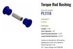 Atro Polyurethane Reyco Torque Rod Bushing PL1118