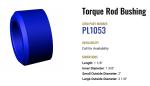Atro Polyurethane Freightliner Torquearm Bushing PL1053 16-11351-000