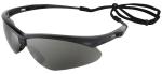 6 PAIR 3000356 JACKSON SAFETY NEMESIS SAFETY GLASSES BLACK FRAMES SMOKE LENSES