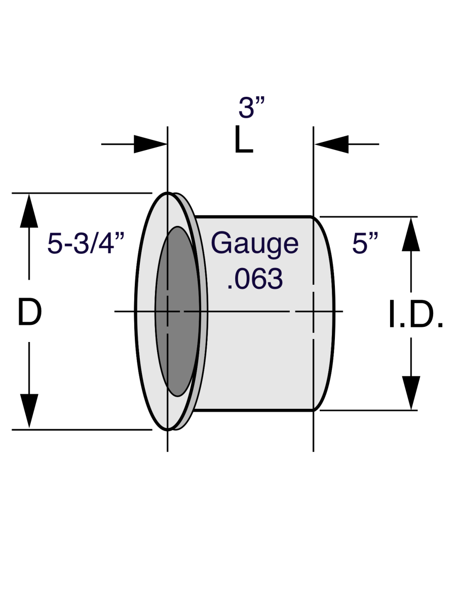 Dynaflex 5" Flared Flange for Turbo Connection