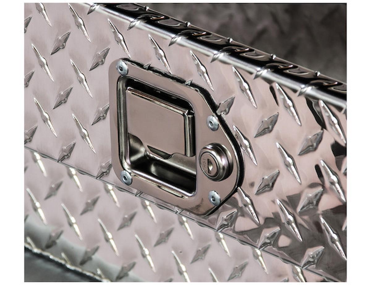 Trailer Paddle Door Latch Handle RV Truck Tool Box Lock Steel + Key 4-3/8"3-1/4"