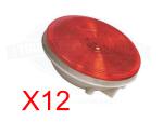Grote 4" Red Sealed Stop/Tail/Turn Lamp - (12) 52922