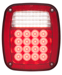 Combination stop/turn/tail/back-up light, hard wired, passenger side