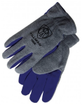 1 Pair of Tillman Large Polar Fleece Winter Work Gloves W/ Blue Split Cowhide Palms P/N 1584L