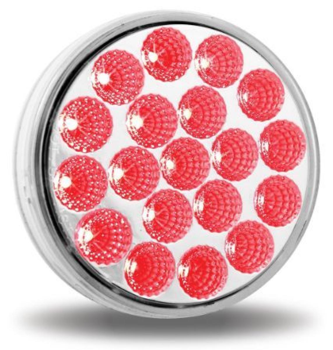 4" DUAL REVOLUTION RED STOP, TURN & TAIL TO WHITE BACK UP LED LIGHT