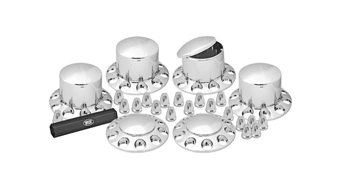 Trux Accessories THUB-C1 Front/Rear ABS Hub & Nut Cover Kit with install tool