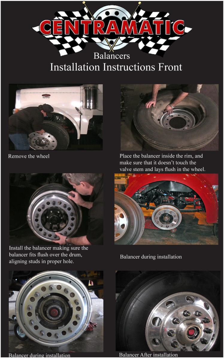 Centramatic 800-822 Steer Wheel Balancers | 22.5 & 24.5 Aluminum Wheels