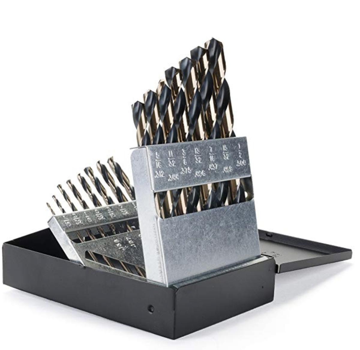 Norseman 15pc 1/16-1/2" Black & Gold Bit Set