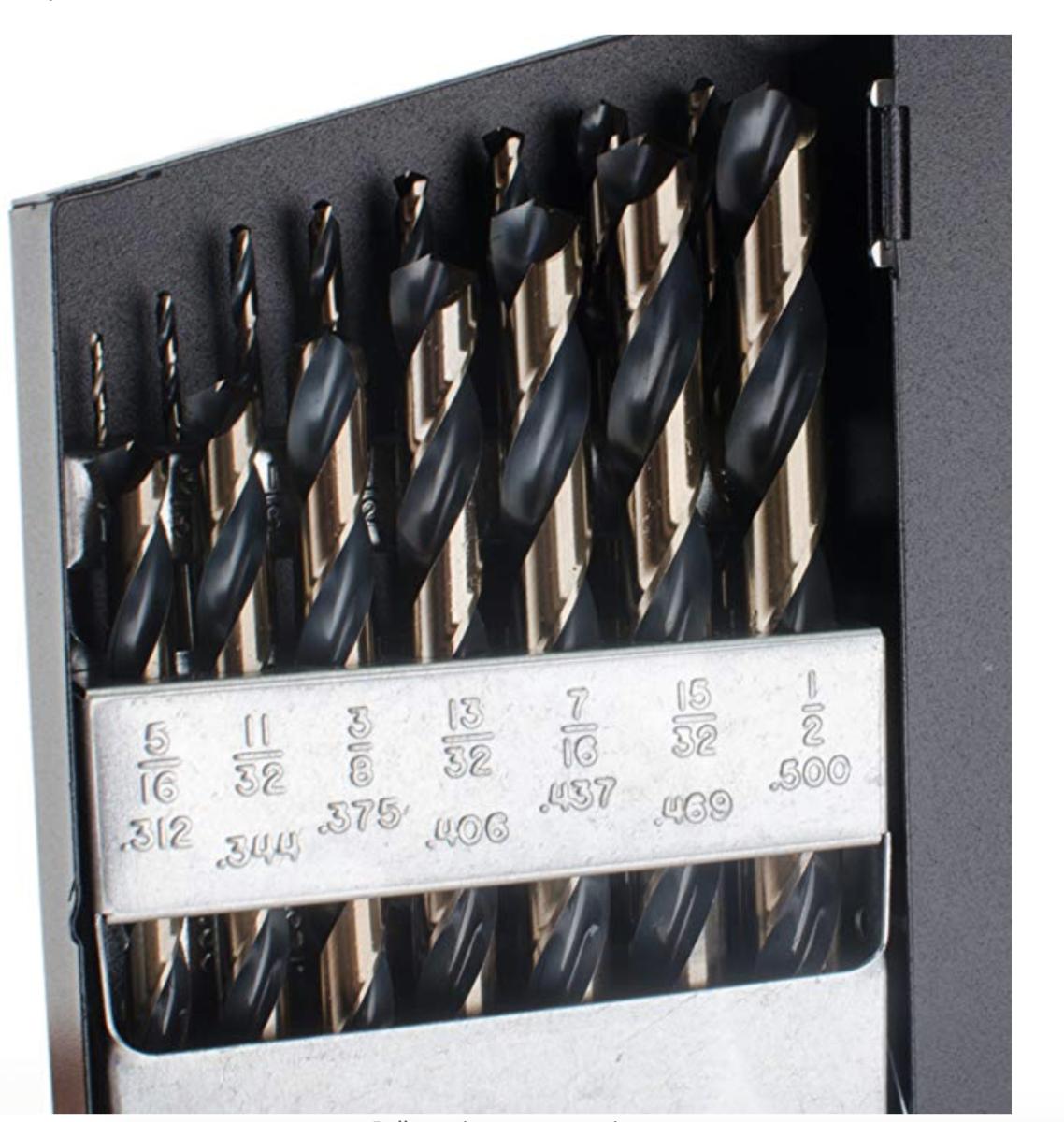 Norseman 15pc 1/16-1/2" Black & Gold Bit Set