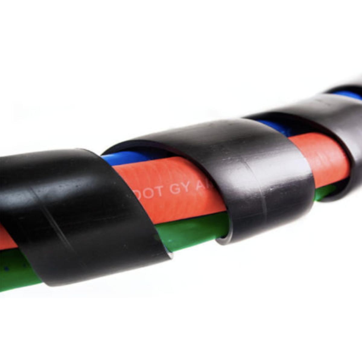 12' 3-IN-1 WRAP 7 WAY ELECTRICAL GREEN ABS TRAILER CORD & AIR LINE HOSE GLADHAND (duplicate)