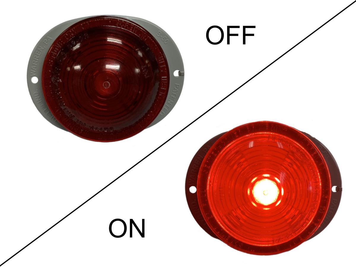 Red LED Single Contact Shallow BETTS MFG light 500452