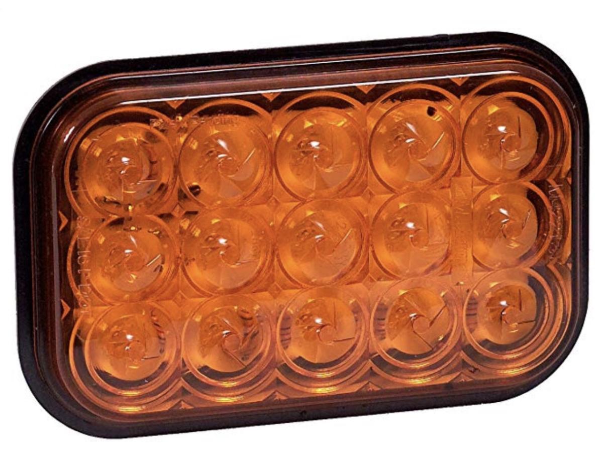 M42213Y Amber 5" Rectangular Park/Turn Light