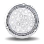 4" DUAL REVOLUTION RED STOP, TURN & TAIL TO WHITE BACK UP LED LIGHT WITH FLANGE MOUNT