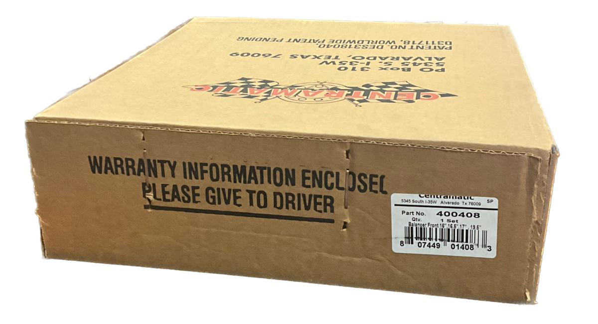 Centramatic 400-408 Steer Wheel Balancers | 16-20" Wheels | 8-Lug 6.5" & 170mm