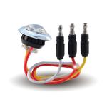 TRUX Dual Revolution Amber Marker Red Auxiliary 3/4" Round LED Light