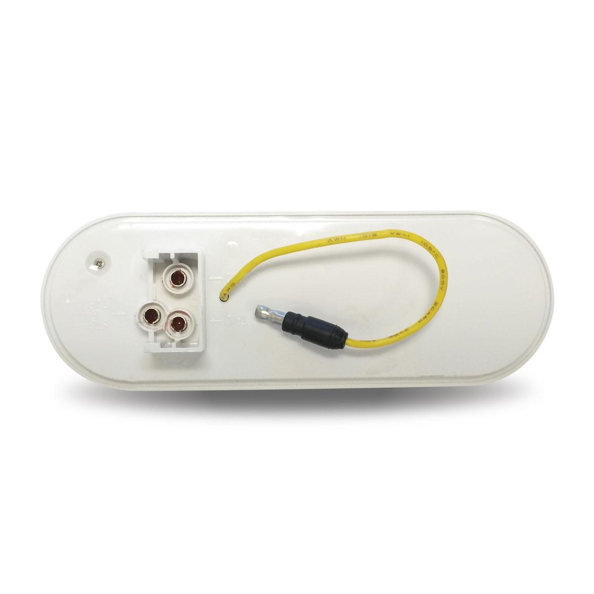 OVAL CLEAR RED LED STOP, TURN & TAIL LIGHT