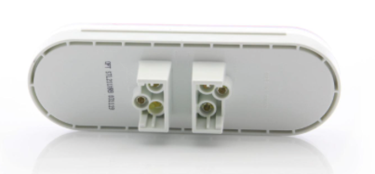 Fusion 16-LED 6-in. stop/turn/tail/back-up light, red and clear lens, red and white LEDs, recess grommet mount, dual PL-3 connection