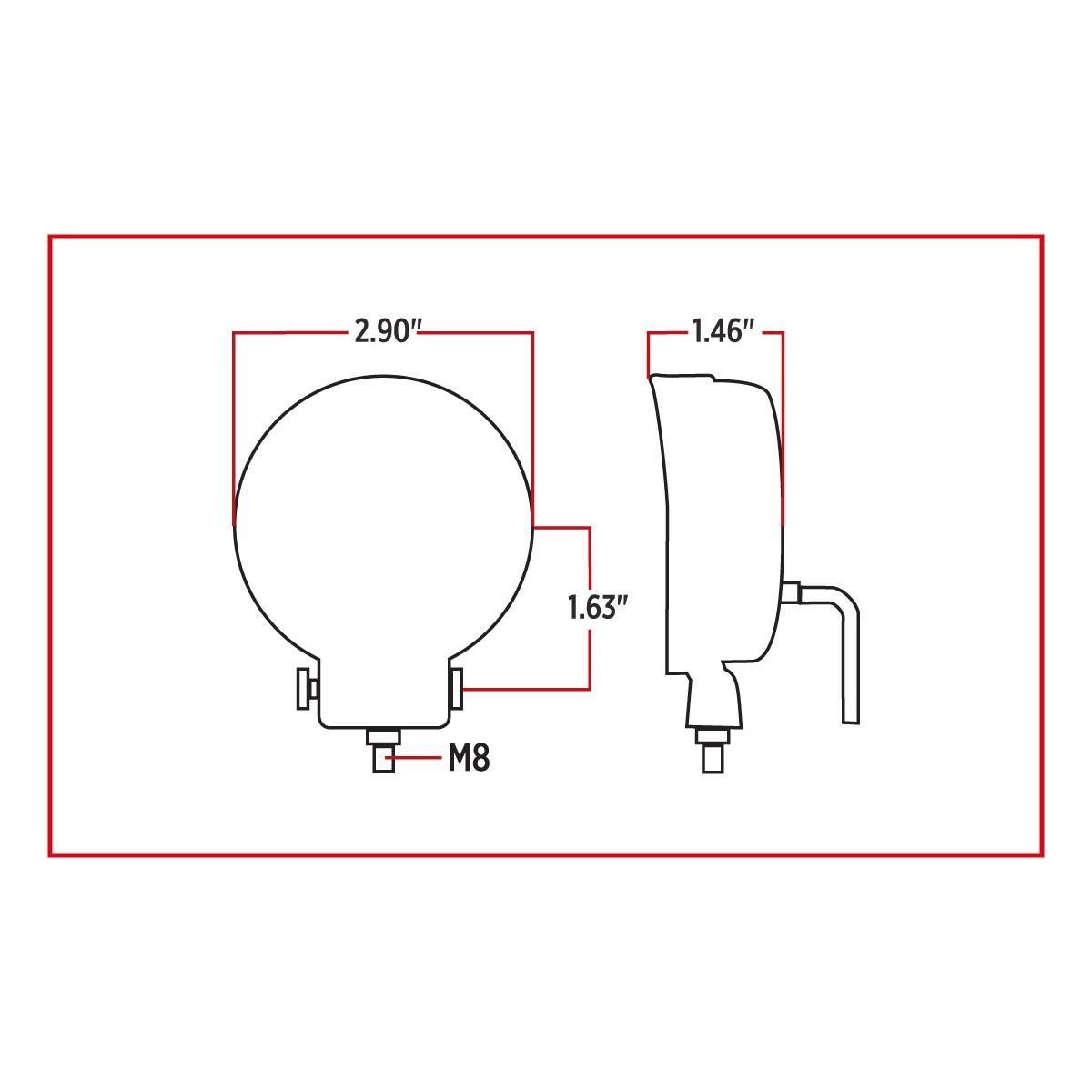 3" UNIVERSAL MINI ROUND LED SPOT WORK LAMP (5 DIODES | 900 LUMENS)