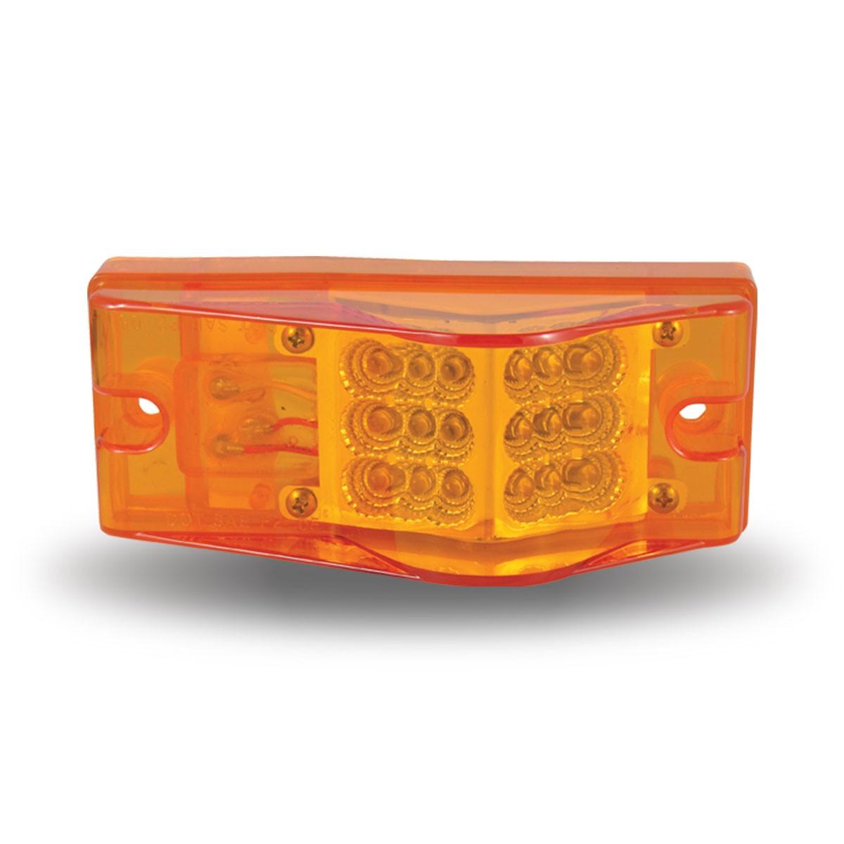 2" X 6" AMBER SURFACE MOUNT MARKER LED HUMP LIGHT