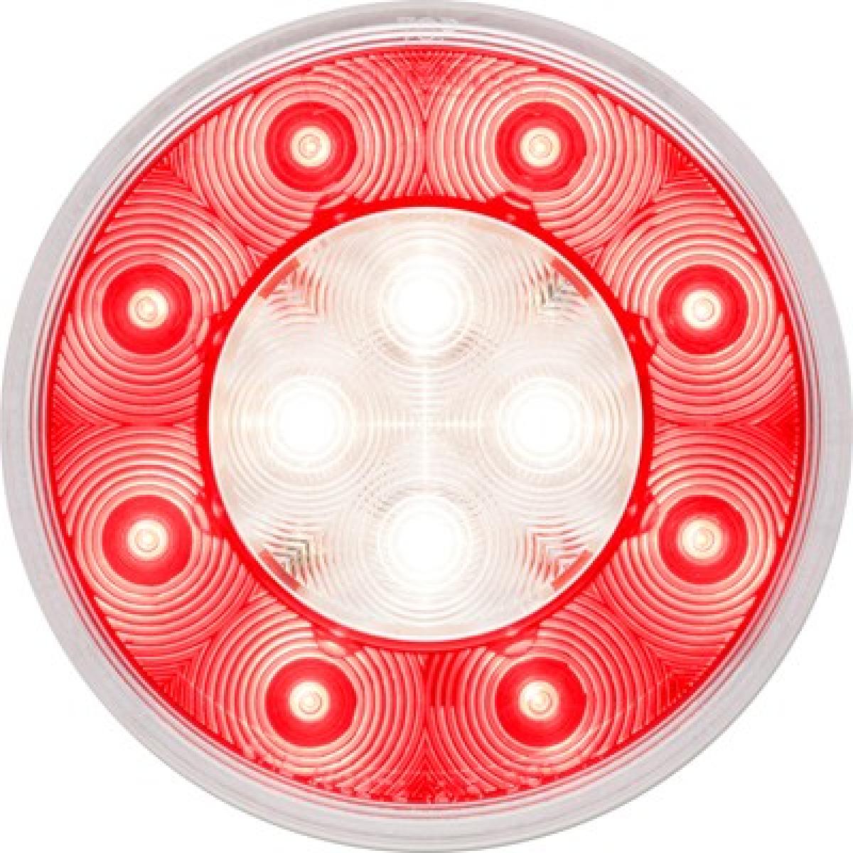 Fusion 20-LED 4-in. combination stop/turn/tail/back-up light, grommet mount, dual PL-3 connections