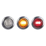 TRUX Dual Revolution Amber Marker Red Auxiliary 3/4" Round LED Light