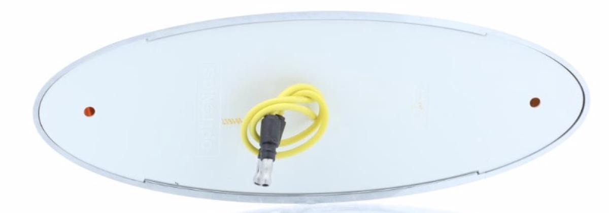 6-LED yellow marker/clearance light with bezel