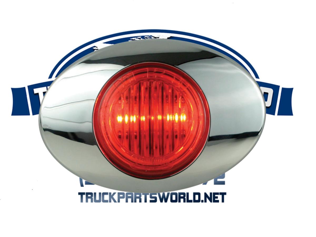 2-LED red marker/clearance light with bezel