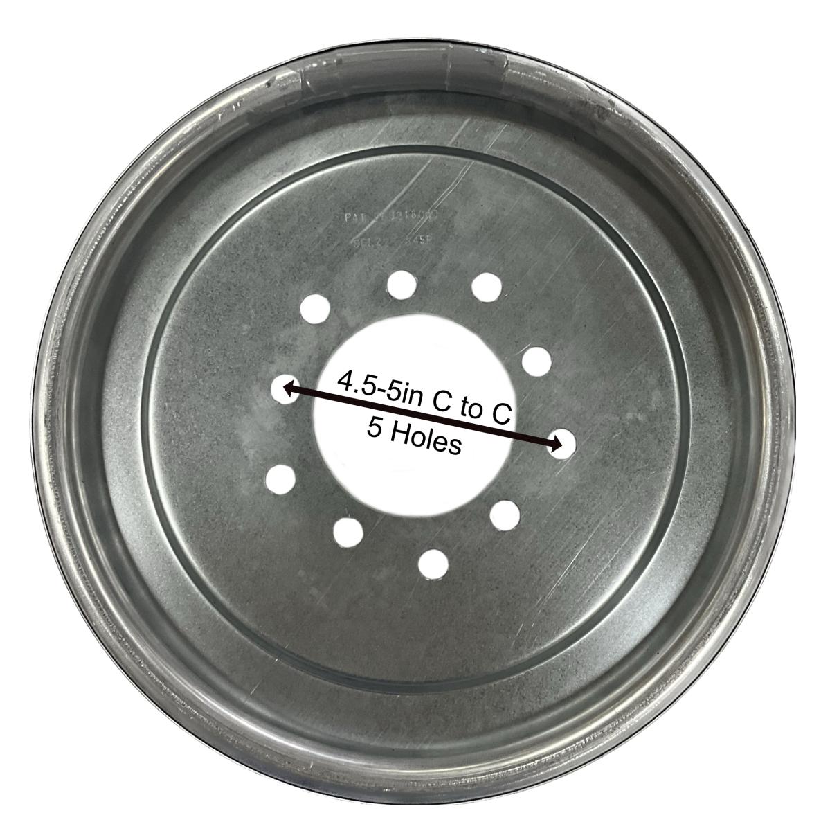 Jeep 4.5 (5in Bolt Circle requires adapter)