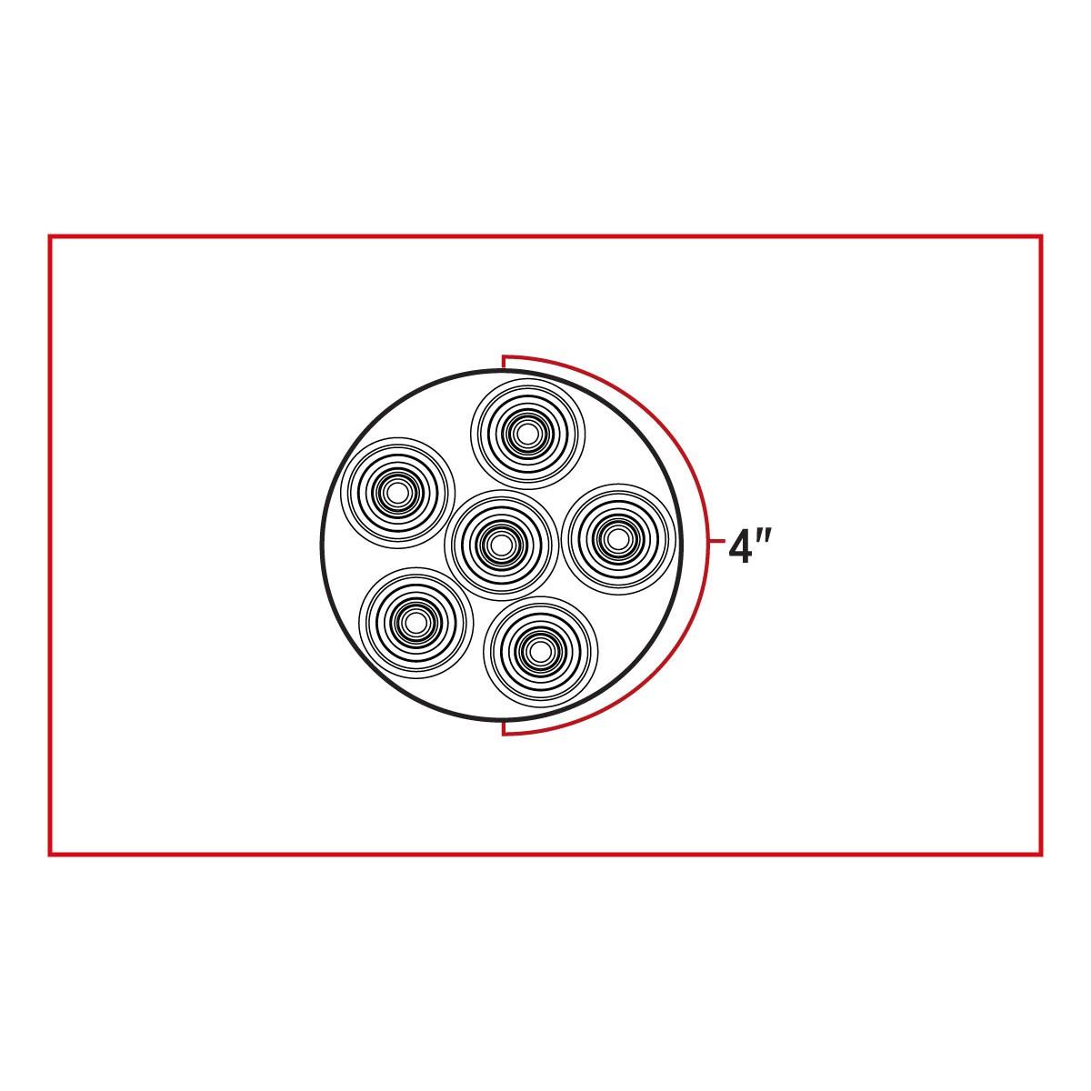 4" GROMMET MOUNT LED FLOOD WORK LAMP