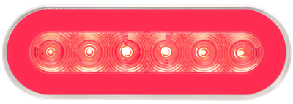 Clear lens, red LED stop/turn/tail light, PL-3 connection