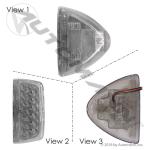 LED TURN SIGNAL AMBER PETERBILT WITH CLEAR LENS