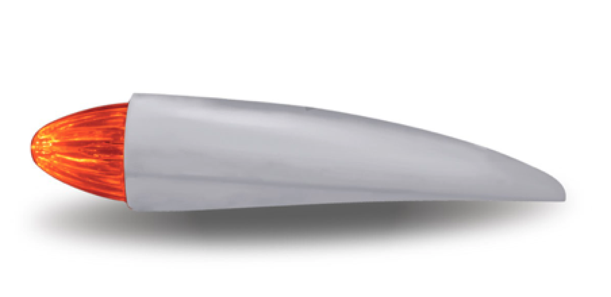 Amber Marker “Bullet” Style Cab LED Light with Housing – 19 Diodes