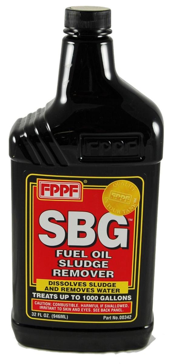 FPPF 00342 SBG Fuel Oil Sludge Remover 32 oz. Bottle Treats 1000 Gal