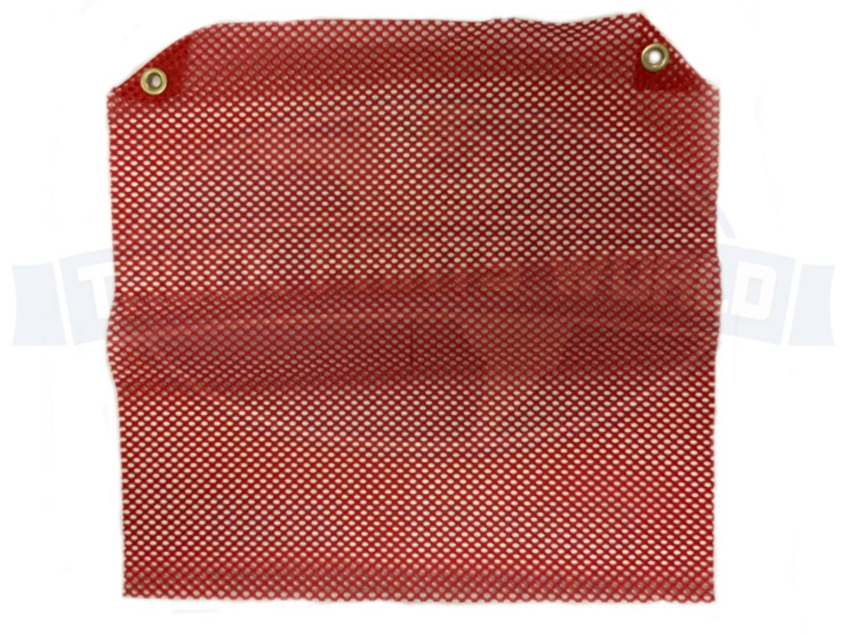 18 X 18 RED Grommet Flag Jersey Oversize Wide Load Fray Resistant Knit Polyester