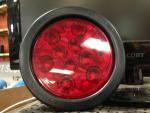(4) Red 12/24v 10 LED 4" Round Truck Trailer Brake Stop Turn Tail Lights
