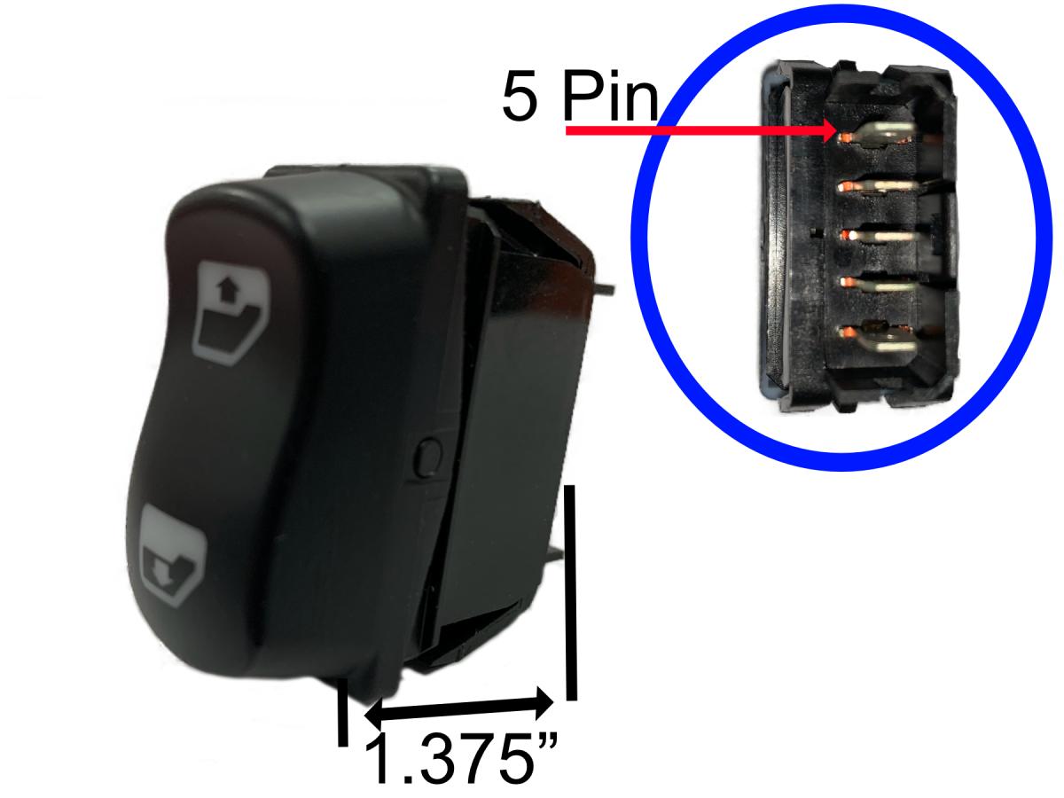 WINDOW LIFT SWITCH DRIVESIDE PETERBILT 16-09209