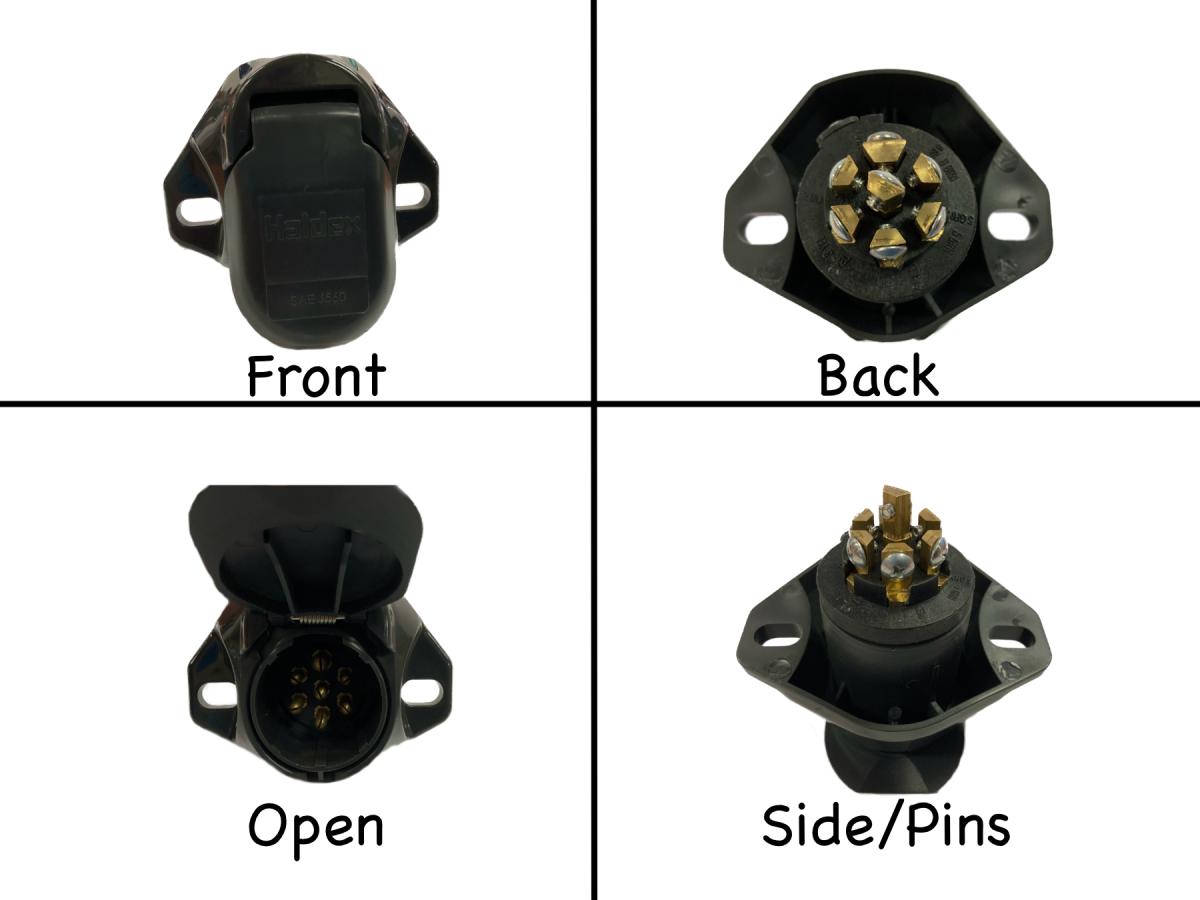 7 WAY RECEPTACE SOCKET BE23707 BY HALDEX PLUG