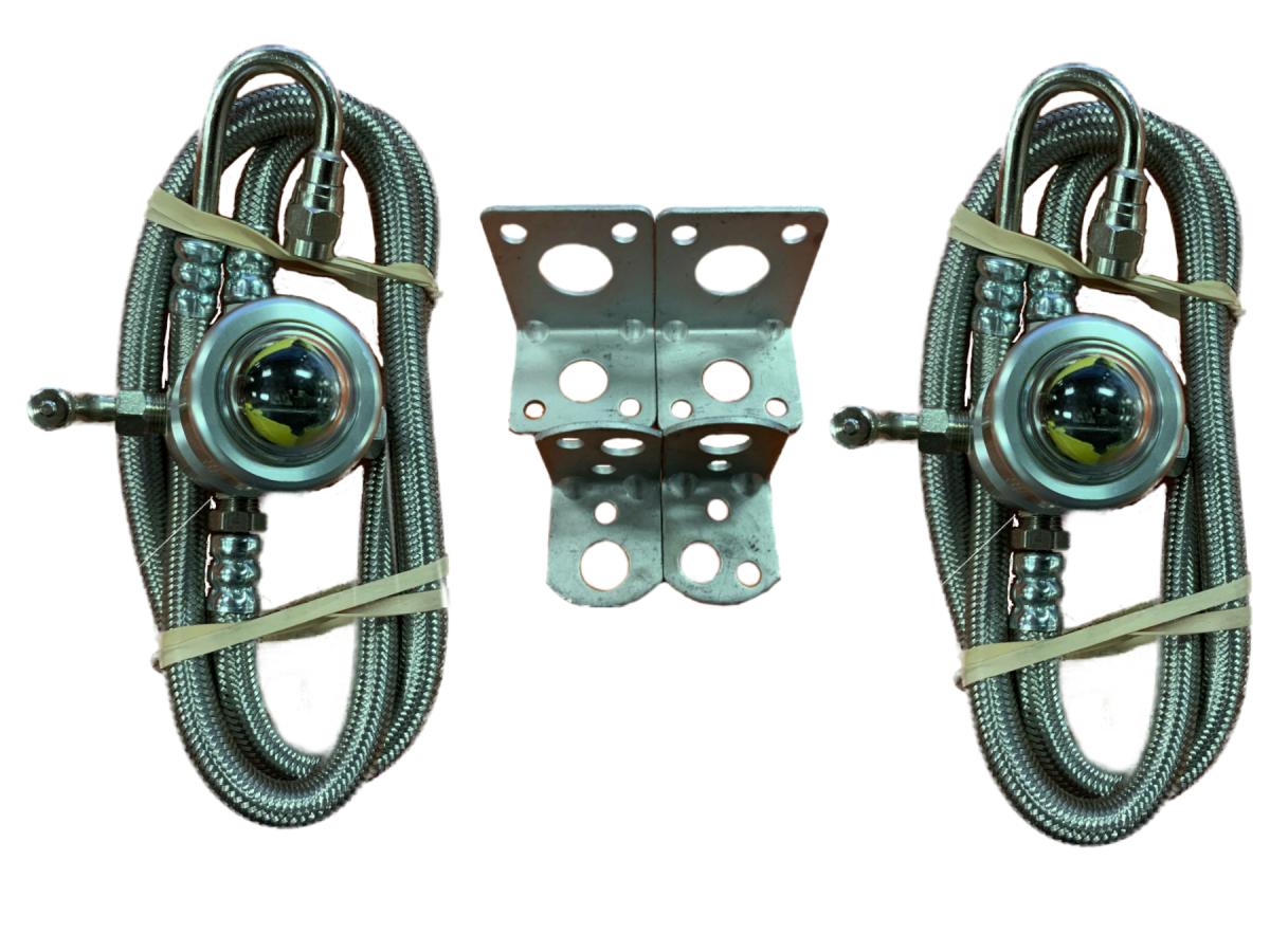 STAINLESS CAT'S EYE TIRE PRESSURE SYSTEM 2 PAK 110PSI