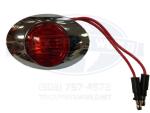 PANELITE MILLENNIUM SERIES M3 RED LED MARKER LIGHT 2 BRIGHT LEDs CHROME BEZEL