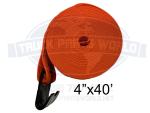 SPANSET WEARGUARD PVC Coated WS440FH Tie-Down Strap 40ftx4In,WLL5400lb