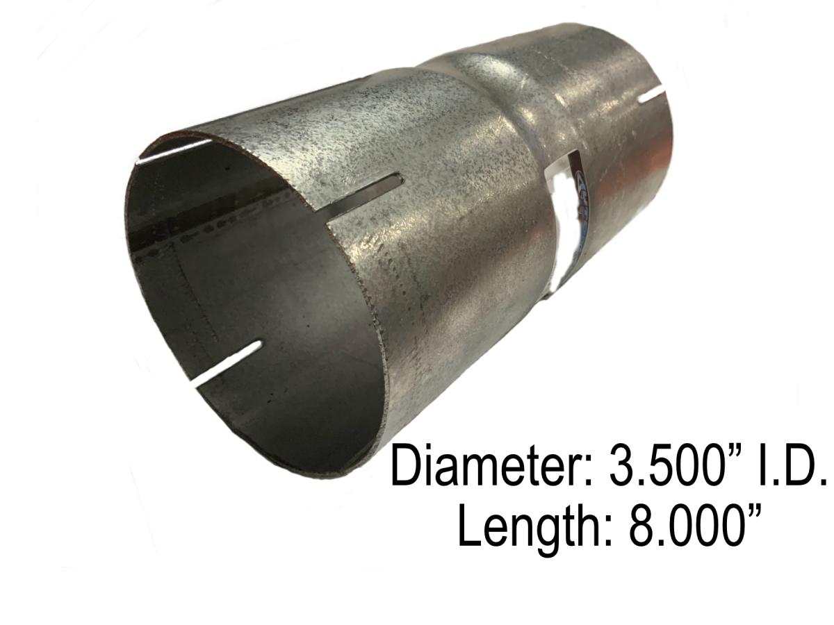 COUPLER 3.5IN ID X 8IN LENGTH ALUMINIZED