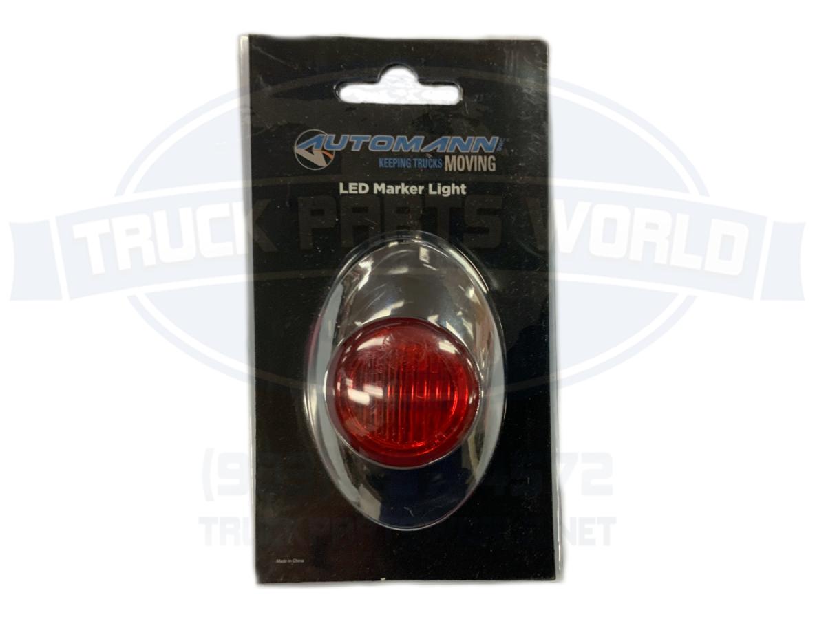 PANELITE MILLENNIUM SERIES M3 RED LED MARKER LIGHT 2 BRIGHT LEDs CHROME BEZEL