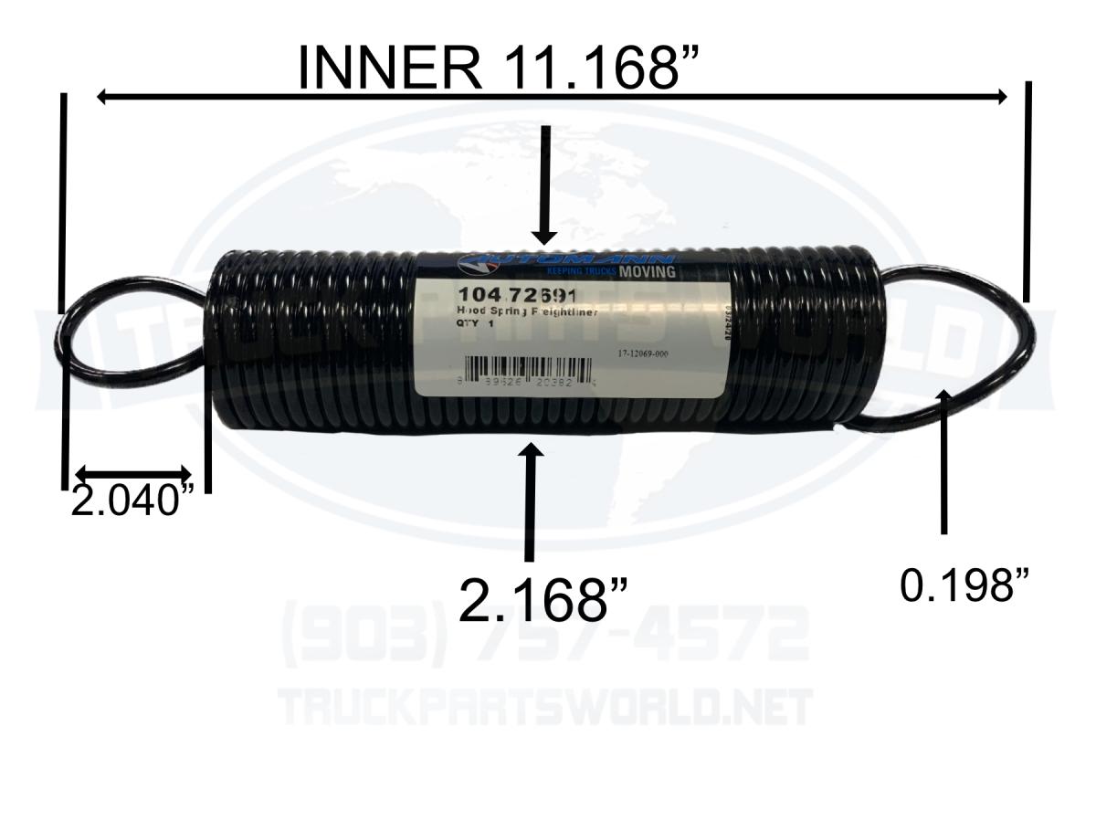 Hood Spring for Freightliner FLD FLC Classic NEW 1712069000 1712069001