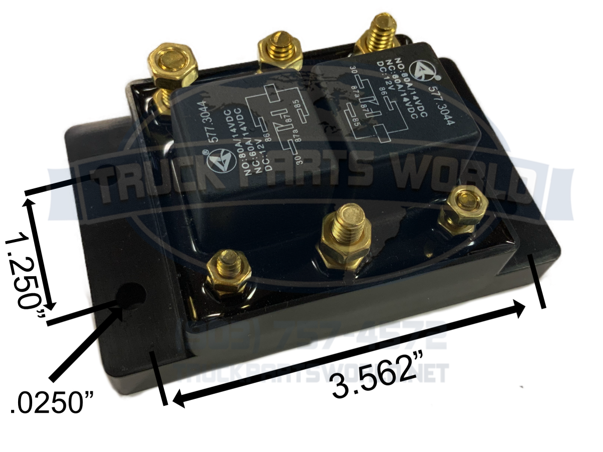 Tarp and Winch Motor Snow Plow - Forward & Reverse Relay Module Six Terminal