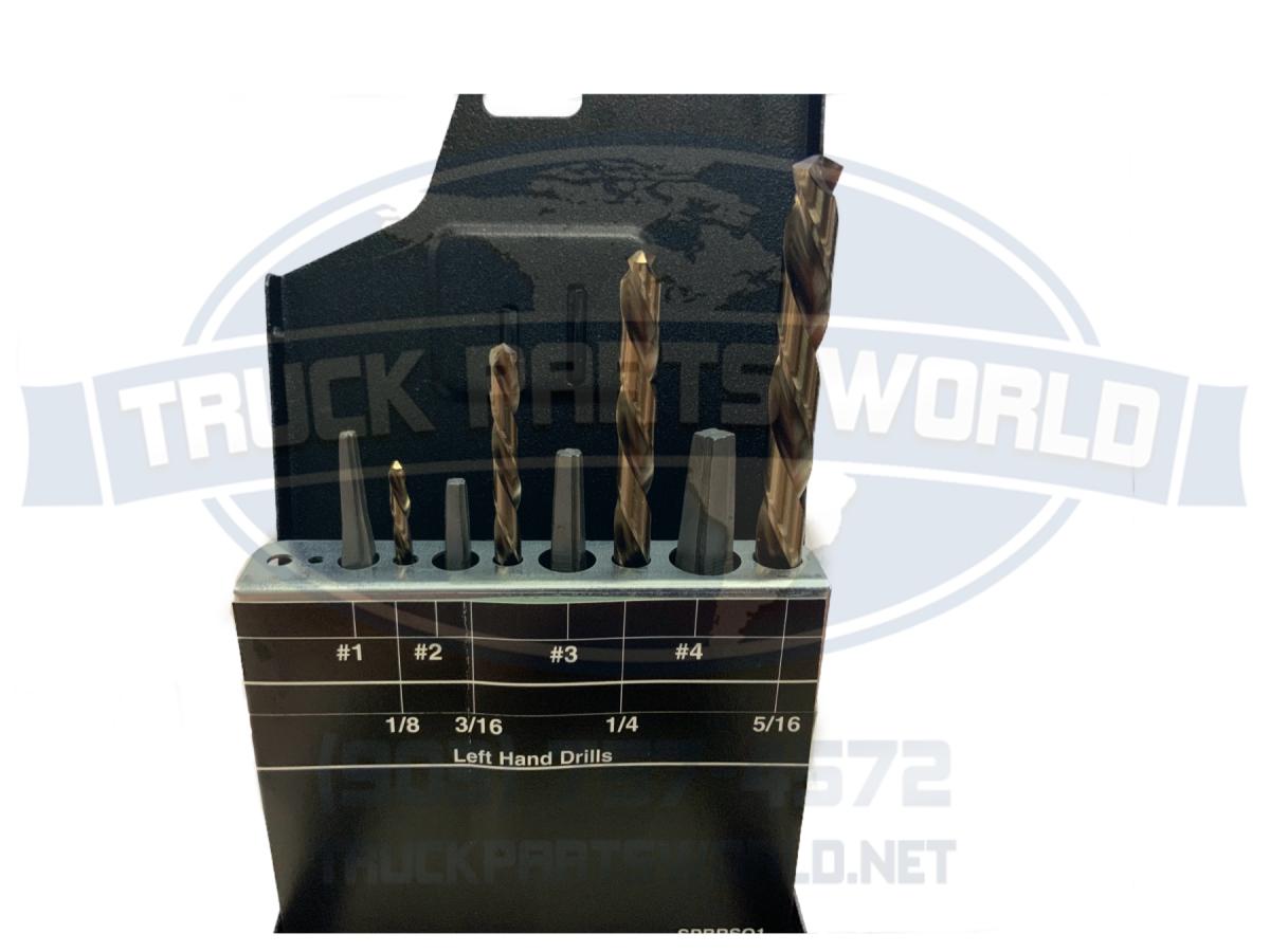 Norseman 8pc Square Extractor & Left Drill bit set USA #70850